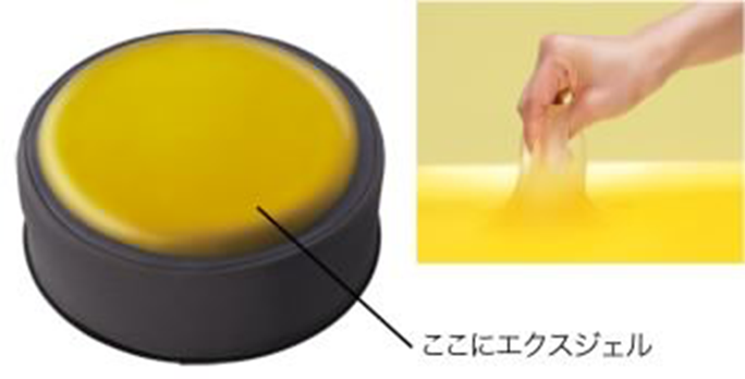 動いても変わらない<br />
エクスジェル効果。