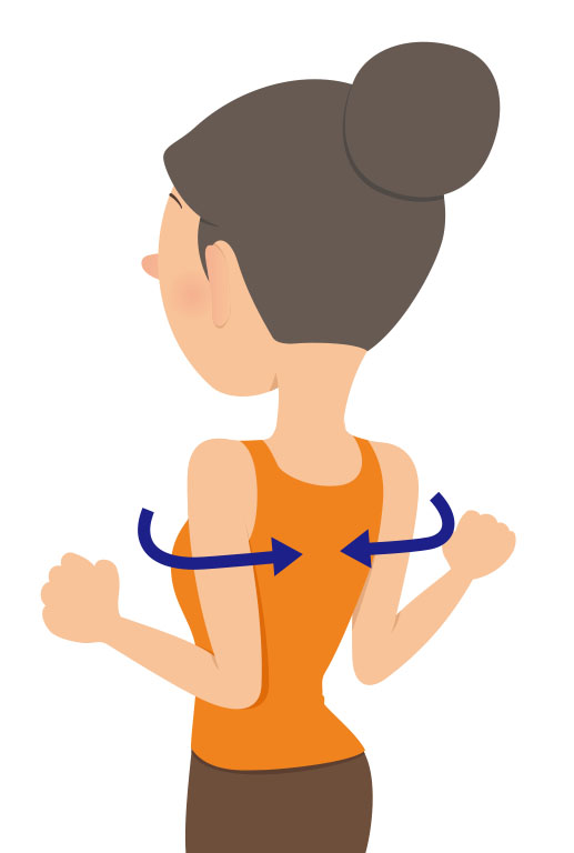スマホ姿勢が巻き肩の原因に 姿勢と体調を良くする スマホ巻き肩